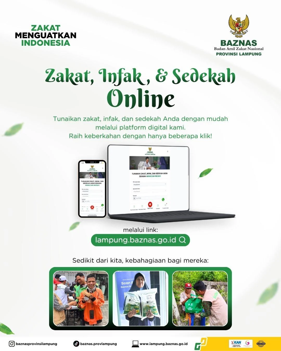 Baznas Ajakan Mempererat Persatuan Melalui Zakat, Infak, dan Sedekah
