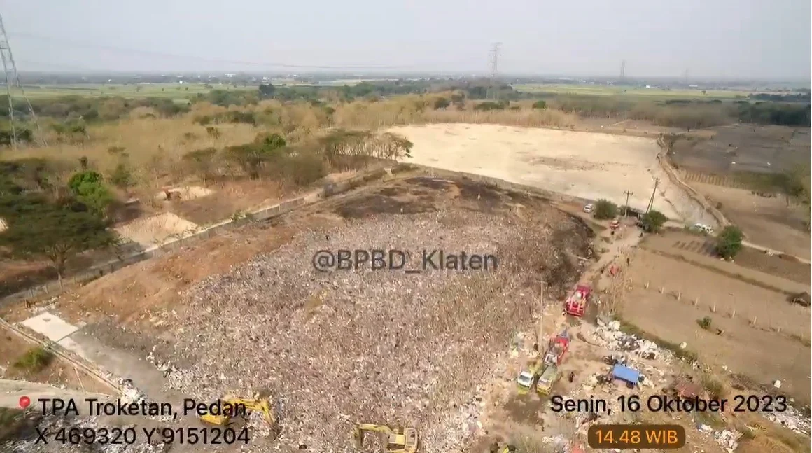 BNPB: 1.485 Jiwa Terdampak Kebakaran TPA Troketon di Klaten