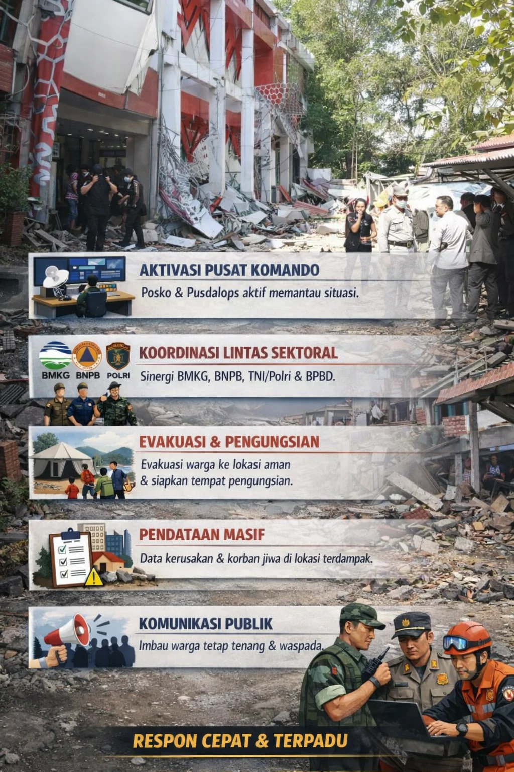 Cepat Pulihkan Akses Imbas Gempa NTT, Penanganan Darurat Dipastikan Tak Terhambat