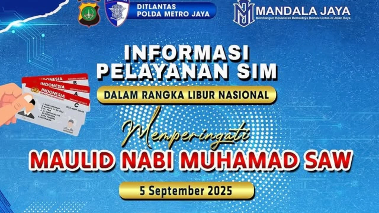 Layanan SIM dan Samsat Keliling di Jakarta Libur pada Maulid Nabi