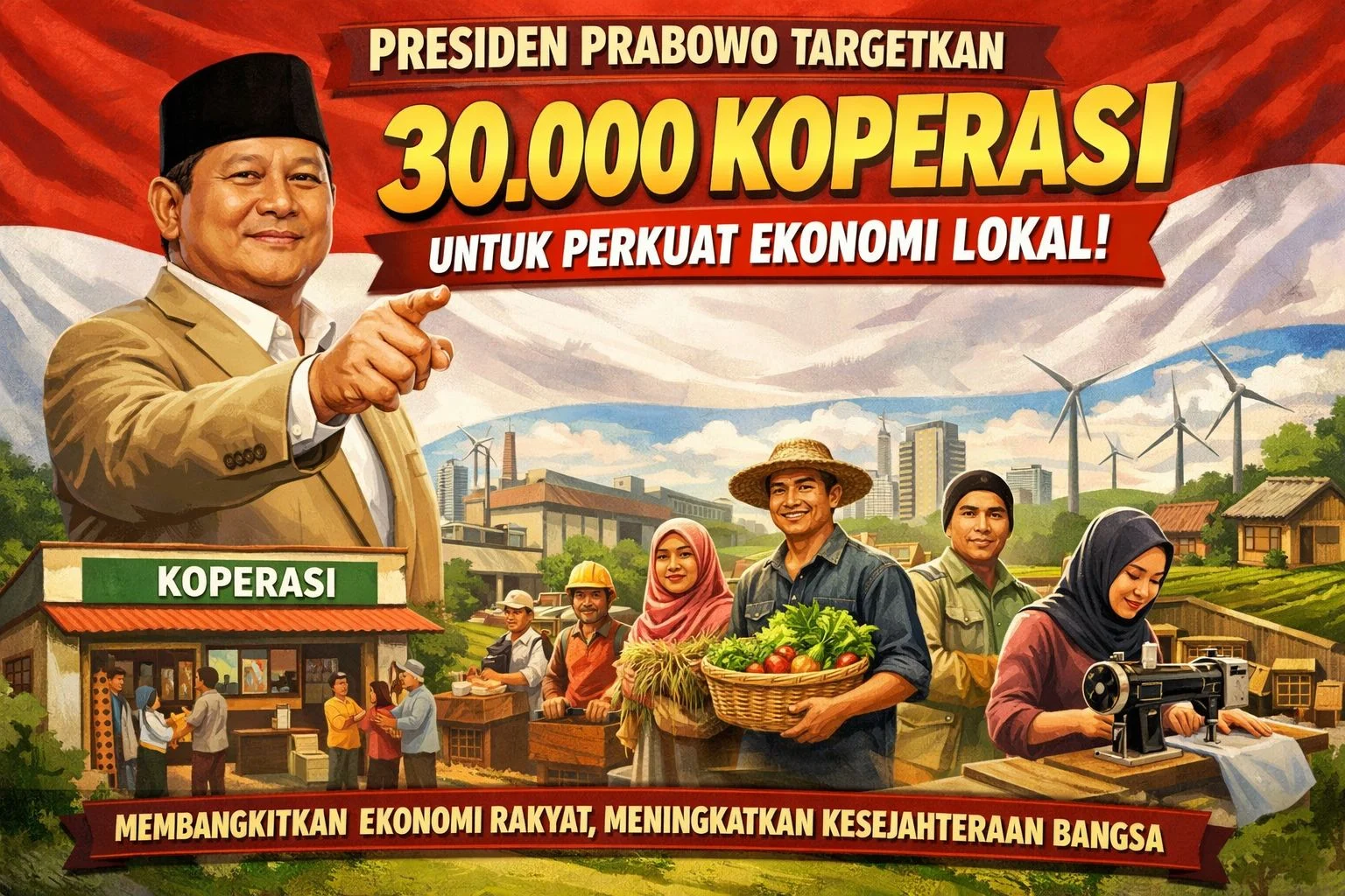 Pemerintah Perkuat Koperasi Merah Putih, Dorong Ekonomi Desa Menuju 2026