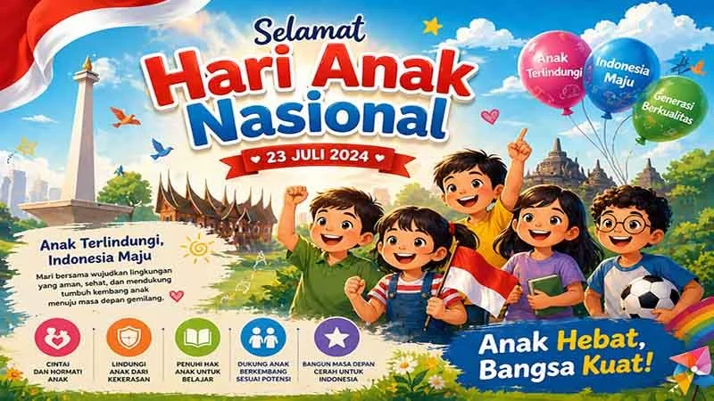 Peringatan Hari Anak Nasional 2026 di Surabaya Dapat Apresiasi Pemerintah Pusat atas Komitmen Pemenuhan Hak Anak